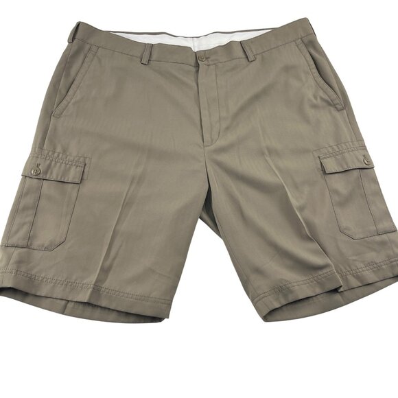 Island Republic Mens Cargo Shorts Size 44 Polyester Beige - Picture 1 of 4